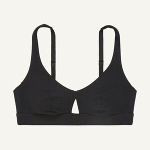 NWT Knickey Organic Cotton Keyhole Bralette Black Lounge‎ Wireless Unlined XXXL